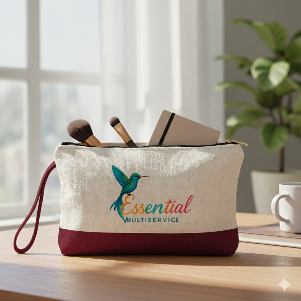 26 cm Canvas Cosmetic Bag