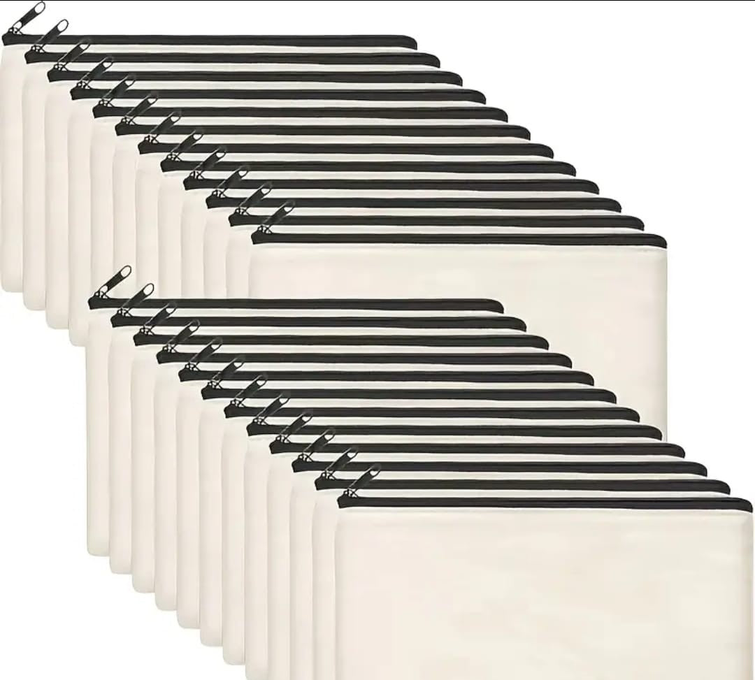 21 cm Canvas Cosmetic Bag